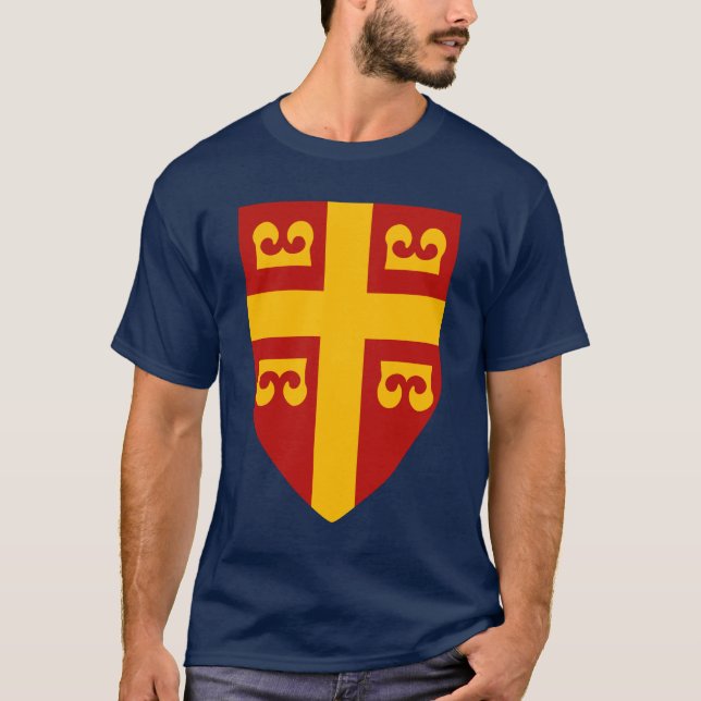 Camiseta Bandeira imperial bizantina (Frente)