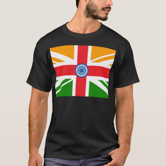 Camiseta Bandeira indiana Anglo (Frente)
