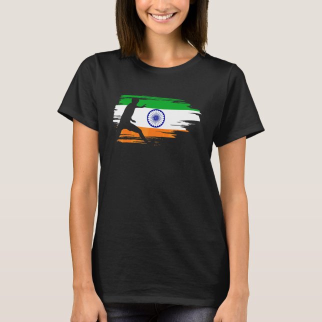 Camiseta Bandeira Indiana Desportiva de Kabadi (Frente)