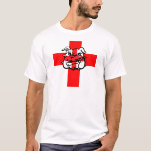 Camiseta Bandeira inglesa patriótica do inglês do buldogu