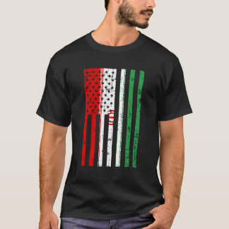 Camiseta Bandeira Iraniana Americana Para Novo Cidadão Amer