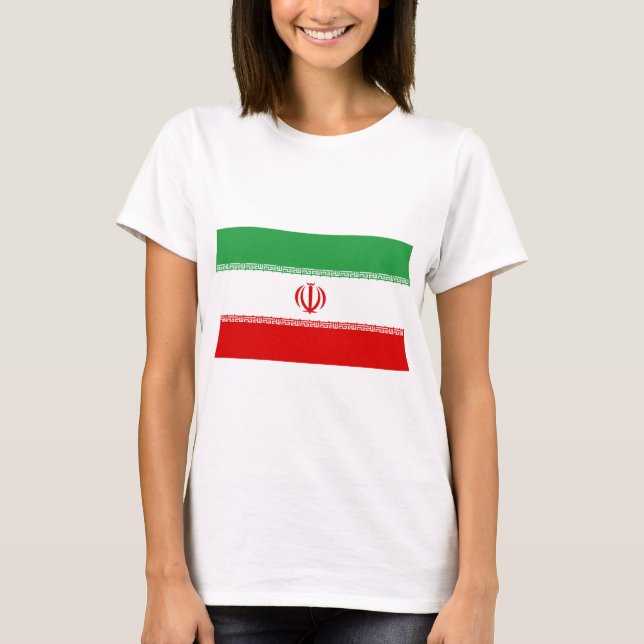 Camiseta Bandeira Iraniana (Irã) (Persa) (Frente)