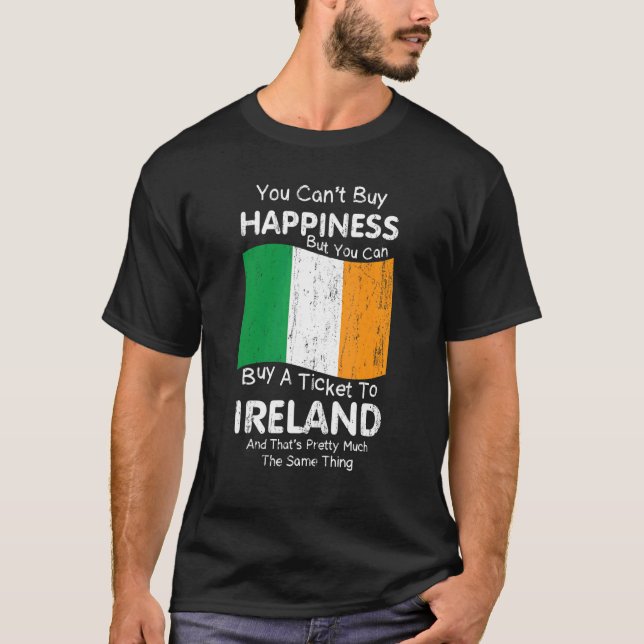 Camiseta Bandeira irlandesa Bandeira irlandesa pessoas irla (Frente)