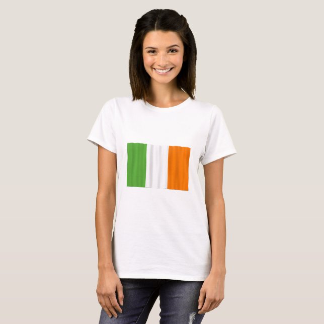 Camiseta Bandeira irlandesa, camisa! (Frente Completa)