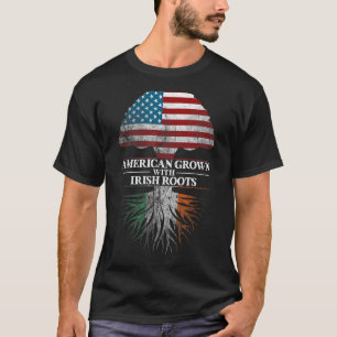 Camiseta Bandeira irlandesa cultivada pelos americanos - Ir