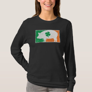 Camiseta Bandeira Irlandesa do Dia de São Patrício Porco C