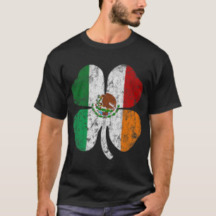 Camiseta Bandeira Irlandesa Mexicana Dia de São Patrício