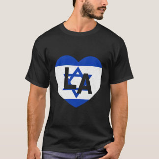 Camiseta Bandeira Israel País Bandeira do País La Los Angel