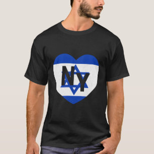 Camiseta Bandeira Israel País País Bandeira Ny he Nova York