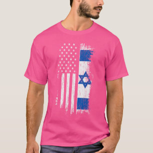 Camiseta Bandeira israelense americana Orgulho Israel EUA g
