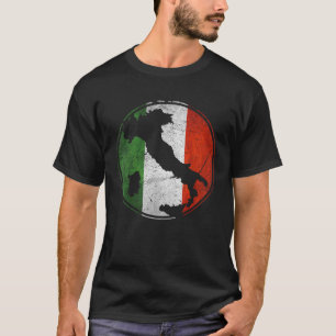 Camiseta Bandeira Itália Mapa Vintage Italia Men Wo