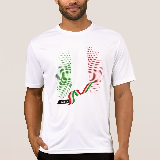 Camiseta bandeira italiana (Frente)