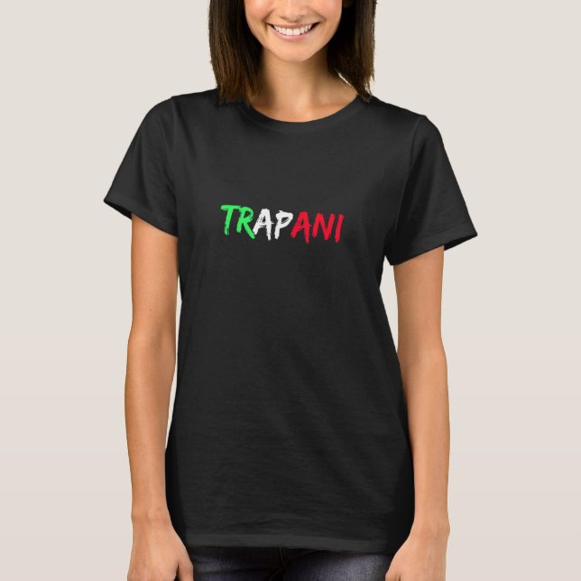 Camiseta Bandeira Italiana Cidade De Trapani (Frente)