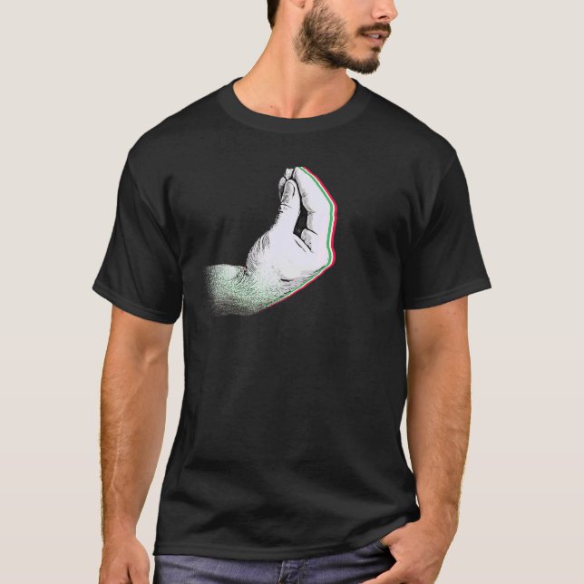 Camiseta Bandeira Italiana Com Capisci De Mão (Frente)