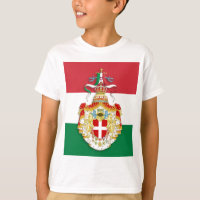 Bandeira italiana com insígnia do Reino de Itália