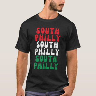 Camiseta Bandeira Italiana da Filadélfia Sul Cidade da Fila