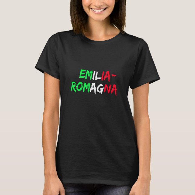 Camiseta Bandeira Italiana Da Região Emilia Romagna (Frente)