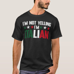 Camiseta Bandeira Italiana de I'm Not Gritando I'm Italiana