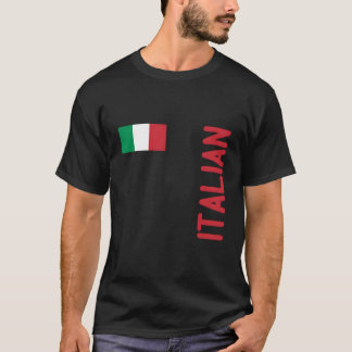 Camiseta Bandeira Italiana E Raízes Da Itália