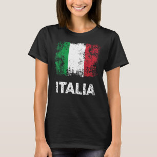 Camiseta Bandeira italiana Itália Patriótica Italia Bandeir