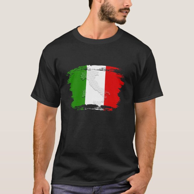Camiseta Bandeira italiana T-Shirt (Frente)