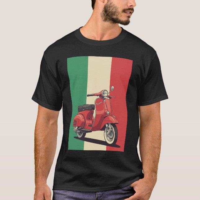 Camiseta Bandeira italiana Vespa (Frente)
