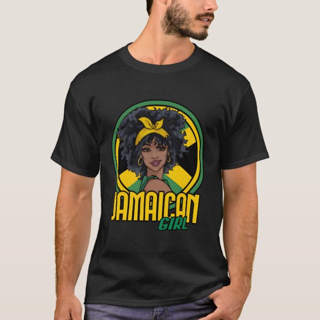 Camiseta bandeira jamaicana (Frente)