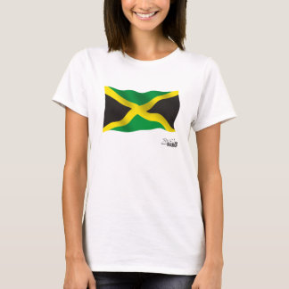 Camiseta Bandeira jamaicana de ondulação