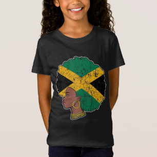 Camiseta Bandeira jamaicana do Orgulho Negro Jamaica Mo