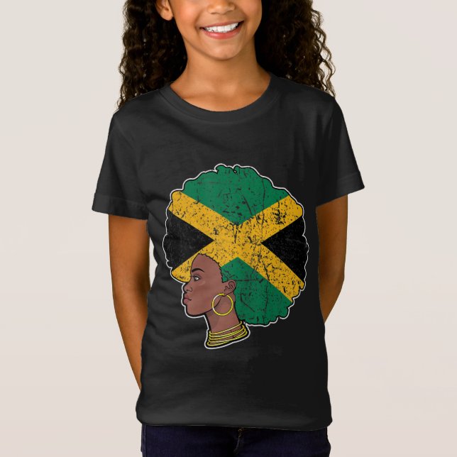 Camiseta Bandeira jamaicana do Orgulho Negro Jamaica Mo (Frente)