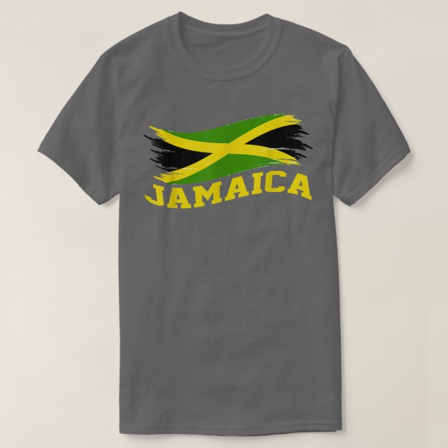 Camiseta Bandeira jamaicana Jamaica Em Meu Coração Mulheres (Frente do Design)