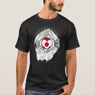 Camiseta Bandeira japonesa Cultura japonesa Japão