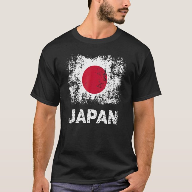 Camiseta Bandeira Japonesa Patriótica Japão Bandeira (Frente)