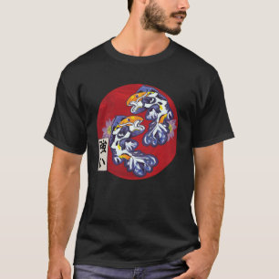 Camiseta Bandeira Japonesa Peixe Koi Carpa Koi Aquário Koi