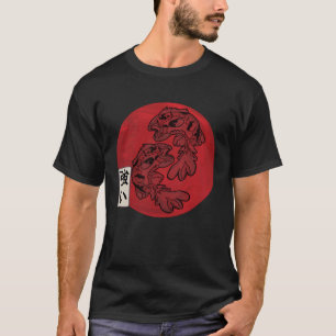 Camiseta Bandeira Japonesa Peixe Koi Carpa Koi Aquário Koi 