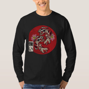 Camiseta Bandeira Japonesa Peixe Koi Carpa Koi Aquário Koi 
