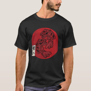 Camiseta Bandeira Japonesa Peixe Koi Carpa Koi Aquário Koi