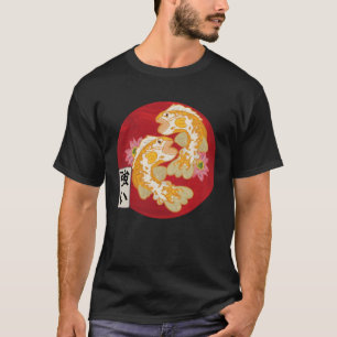 Camiseta Bandeira Japonesa Peixe Koi Carpa Koi Aquário Koi