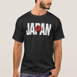 Camiseta Bandeira Japonesa Vintage Mapa Cultura do Japão Tó