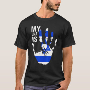 Camiseta Bandeira Judaica Israel Bandeira Meu Dna É Judeu O