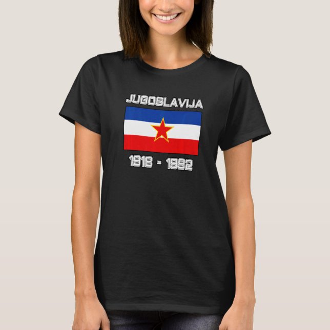Camiseta Bandeira Jugoslavija República Federal Socialista  (Frente)