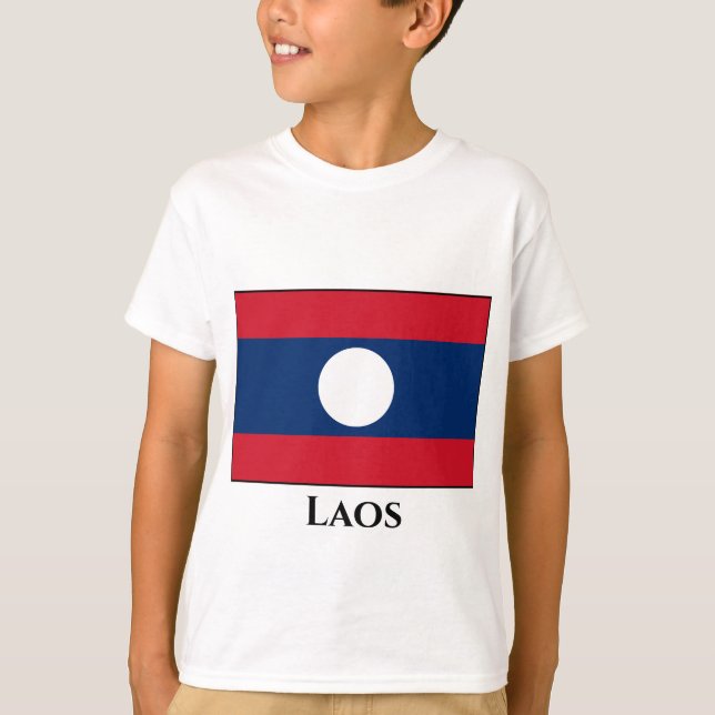 Camiseta Bandeira Laos (Frente)