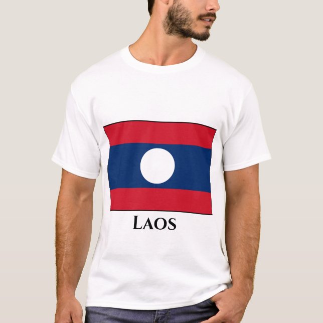 Camiseta Bandeira Laos (Frente)