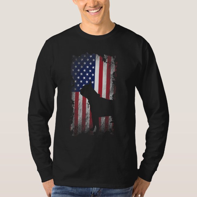 Camiseta Bandeira Legal americana Patriótica Terriers de Bo (Frente)