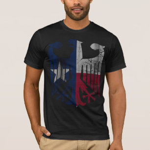 Camiseta Bandeira legal da herança de Eagle do alemão de