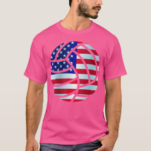 Camiseta Bandeira legal Dos Eua Para Jogadores De Voleibol