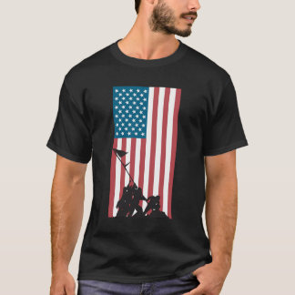 Camiseta Bandeira Levantando Iwo Jima