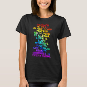 Camiseta Bandeira LGBT Ciência É Real LGBTQ Arco-íris Orgul