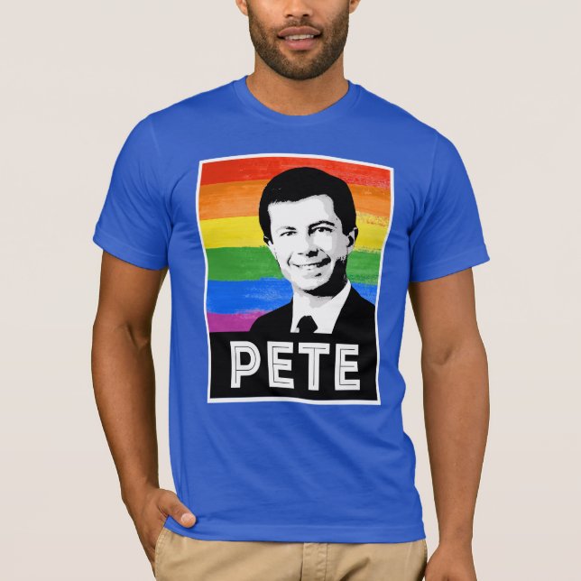 Camiseta Bandeira LGBT de Pete (Frente)