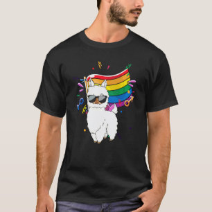 Camiseta Bandeira Lgbt Llama Gay Lésbica Resiste Especial B